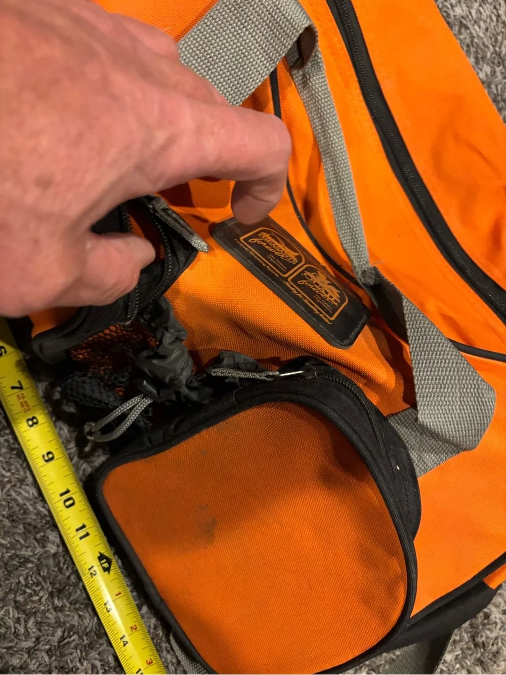 Pheasants Forever Orange Utility Duffle Bag with Dual Front Pockets